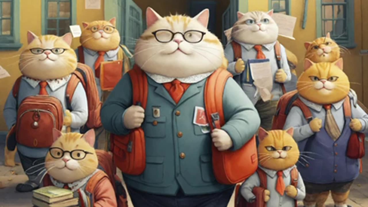 Fat Cat goes to school