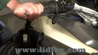 Lidlox Helmet Lock Installation on a BMW K1600