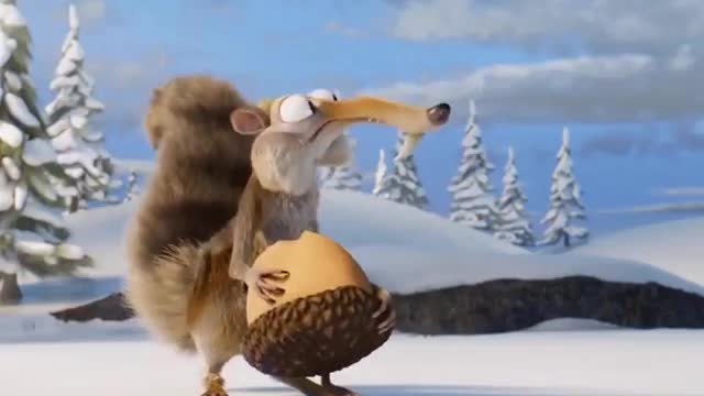 Scrat eats acorn! | Ice Age (Final Scene - Goodbye Blue Sky)