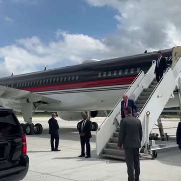 President Trump is wheels down in Michigan 🇺🇸