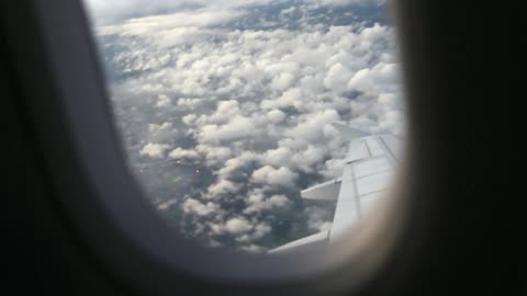 Did you see the clouds from the plane?