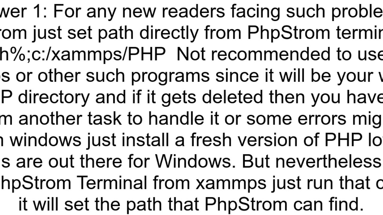 Command 39php39 not recognized but it is registered in Windows PATH