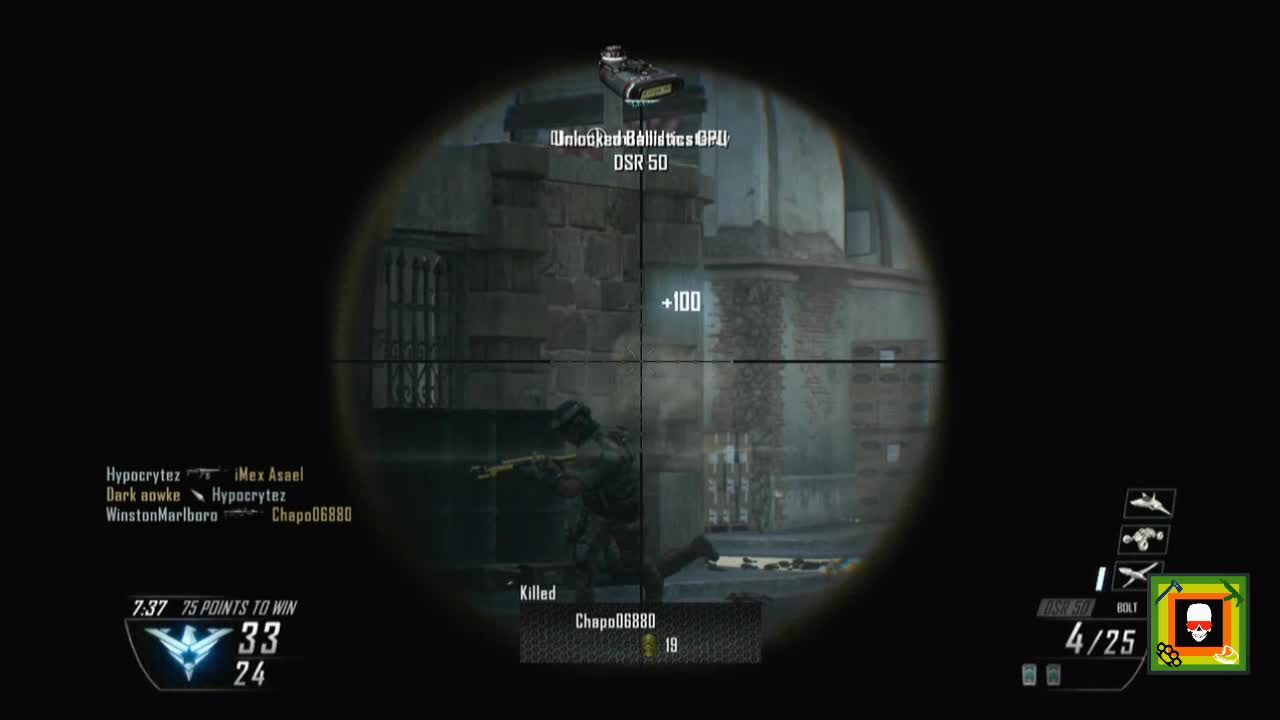 Black Ops 2: 3 quick kills with the DSR Rifle