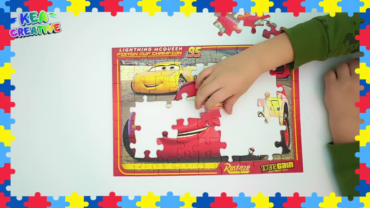 Lightning Mcqueen Puzzle - Puzzle with Lightning Mcqueen of Cars 🚗🚘