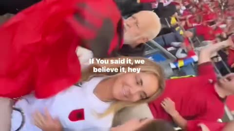 Sylvinho's daughter cry after Albania draw 2:2 with Croatia