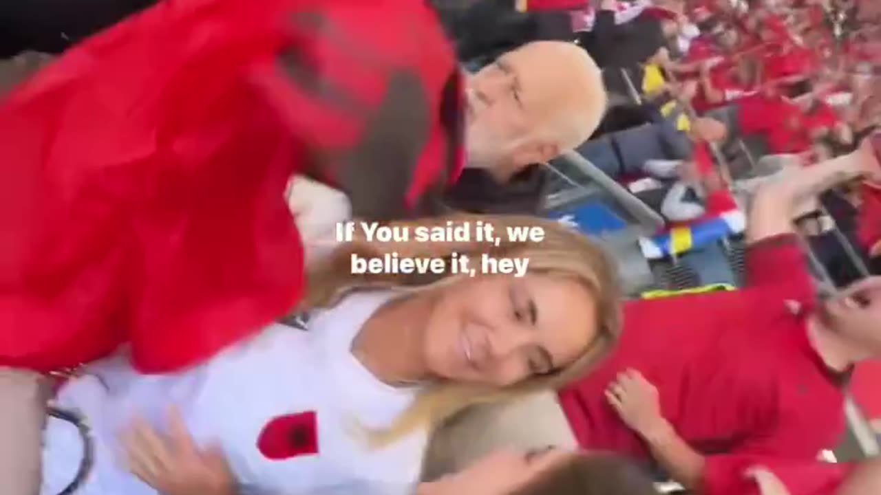 Sylvinho's daughter cry after Albania draw 2:2 with Croatia