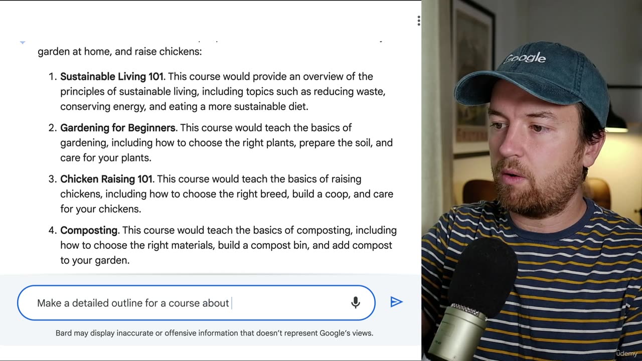 Chapter 27 | 002 Outline an Online Course and Course Lessons with Google Bard