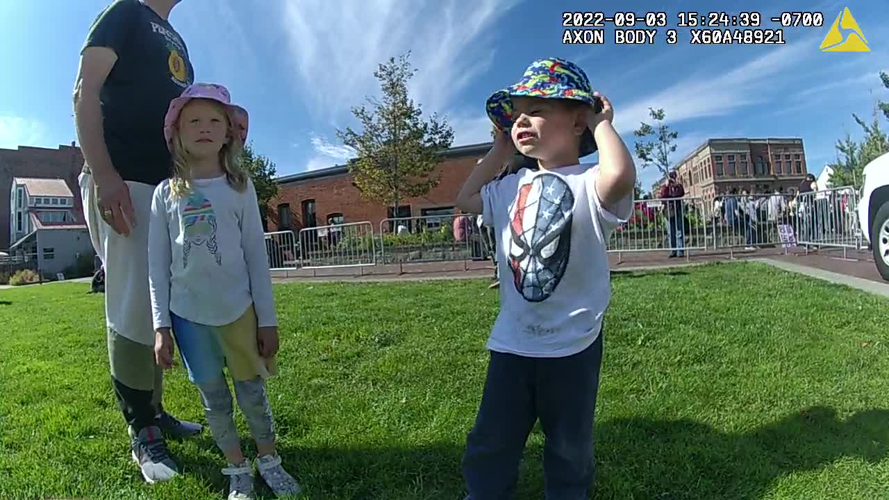 Outside Gate Footage, Officer Cam Stand for Decency Rally Port Townsend