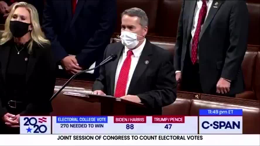 Rep. Marjorie Greene Objects to Georgia's Electoral Votes Alongside Members of Georgia's Delegation