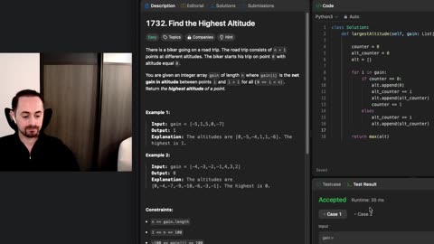 Python Max Point in a Sequence