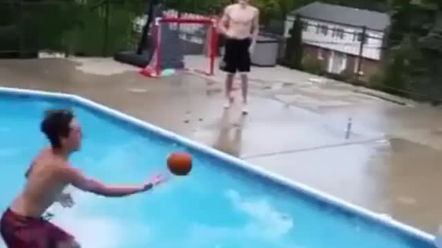 Pool game with a Twist: they dony know how to swim