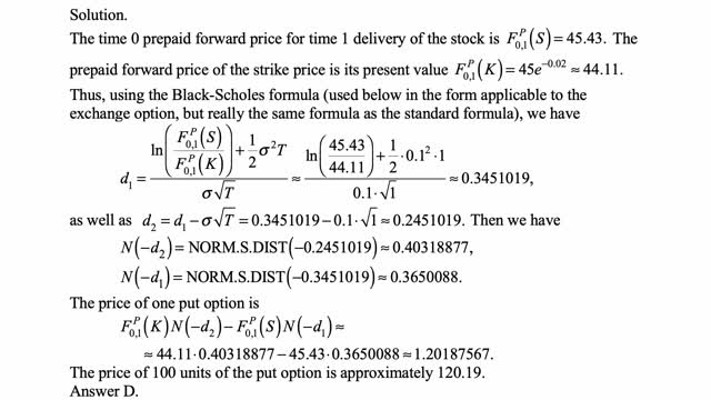 Exam IFM exercise for June 22, 2021