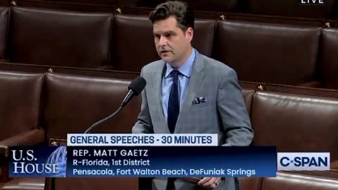 Matt Gaetz had a hit on him..