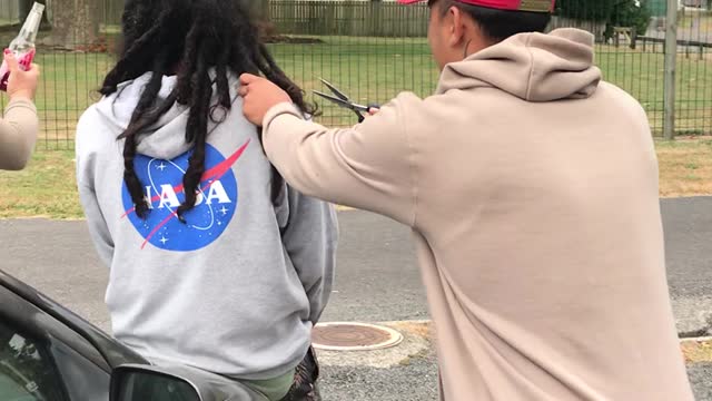 Brother's Surprise Dreadlock Removal