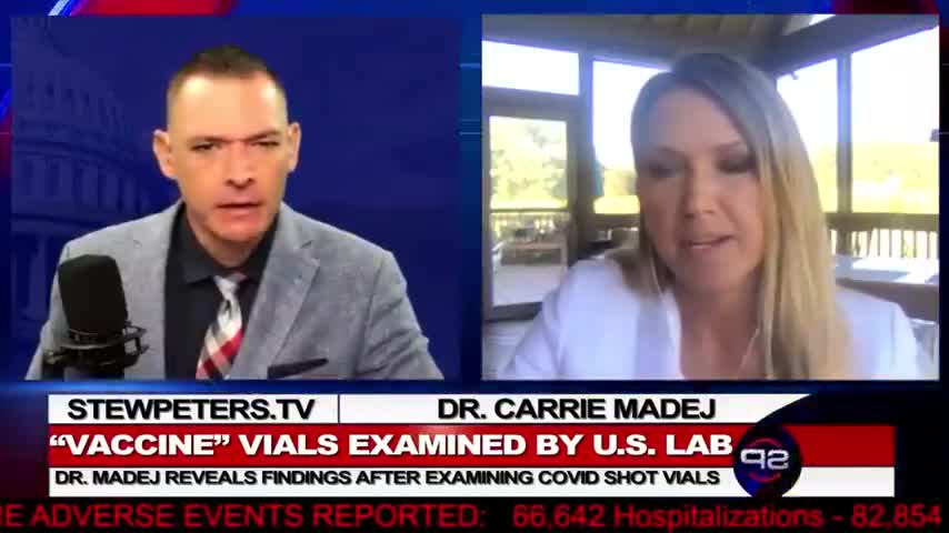 STEW PETERS WITH DR. CARRIE MADEJ - LIVING ORGANISMES WITH TENTACLES INSIDE VACCINE