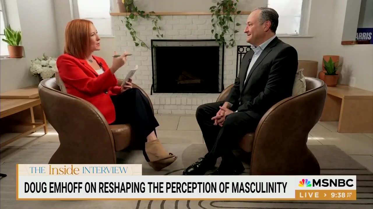 Jen Psaki to Second Gentleperson "Doug": You have "reshaped the perception of masculinity."