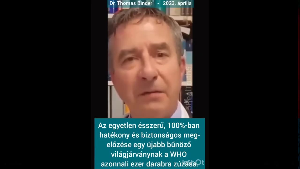 Dr. Thomas Binder - Soha nem volt gyilkos vírusjárvány!