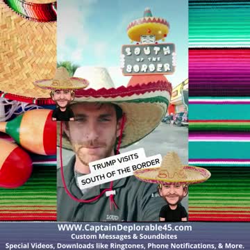 Trump Impersonator Heads "South Of The Border" To Spend Time With His "Breakfast Taco"