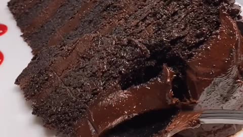 FAVORITE CHOCOLATE CAKE SLICE (top 3)🙈