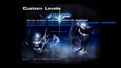 AVP Movie Mod - Predator_Improved_Escort_TestBench - AvP2 Custom Map (Complete Playthrough)