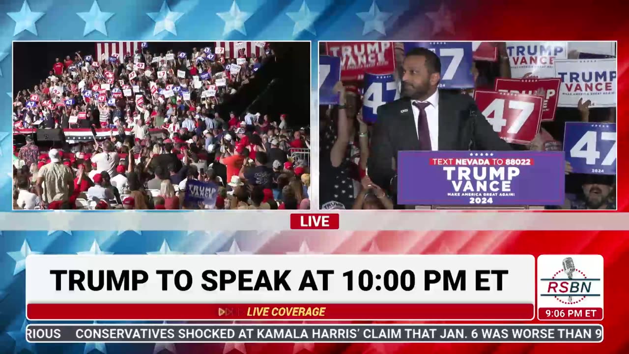 FULL SPEECH: Kash Patel Speaks at the Trump Rally in Las Vegas, NV - 9/13/24