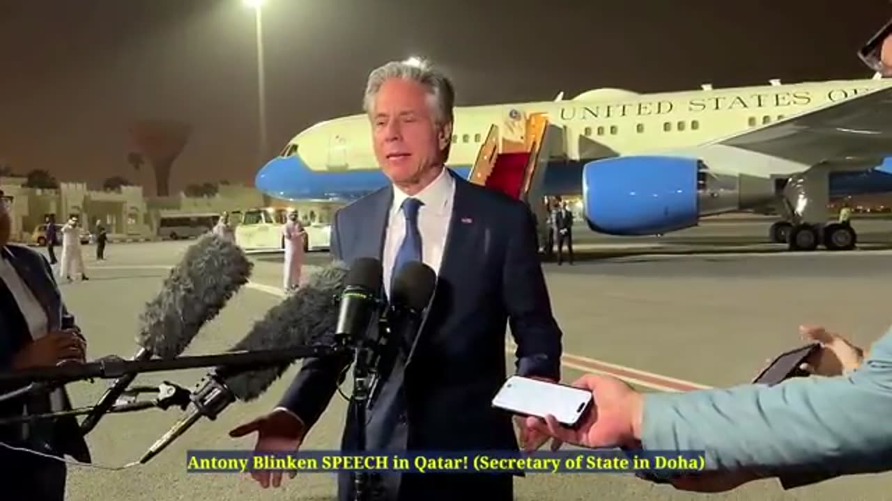 Antony Blinken Shocks World with Bold Statement in Qatar Press Conference