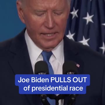 Joe Biden PULLS OUT of Presidential race