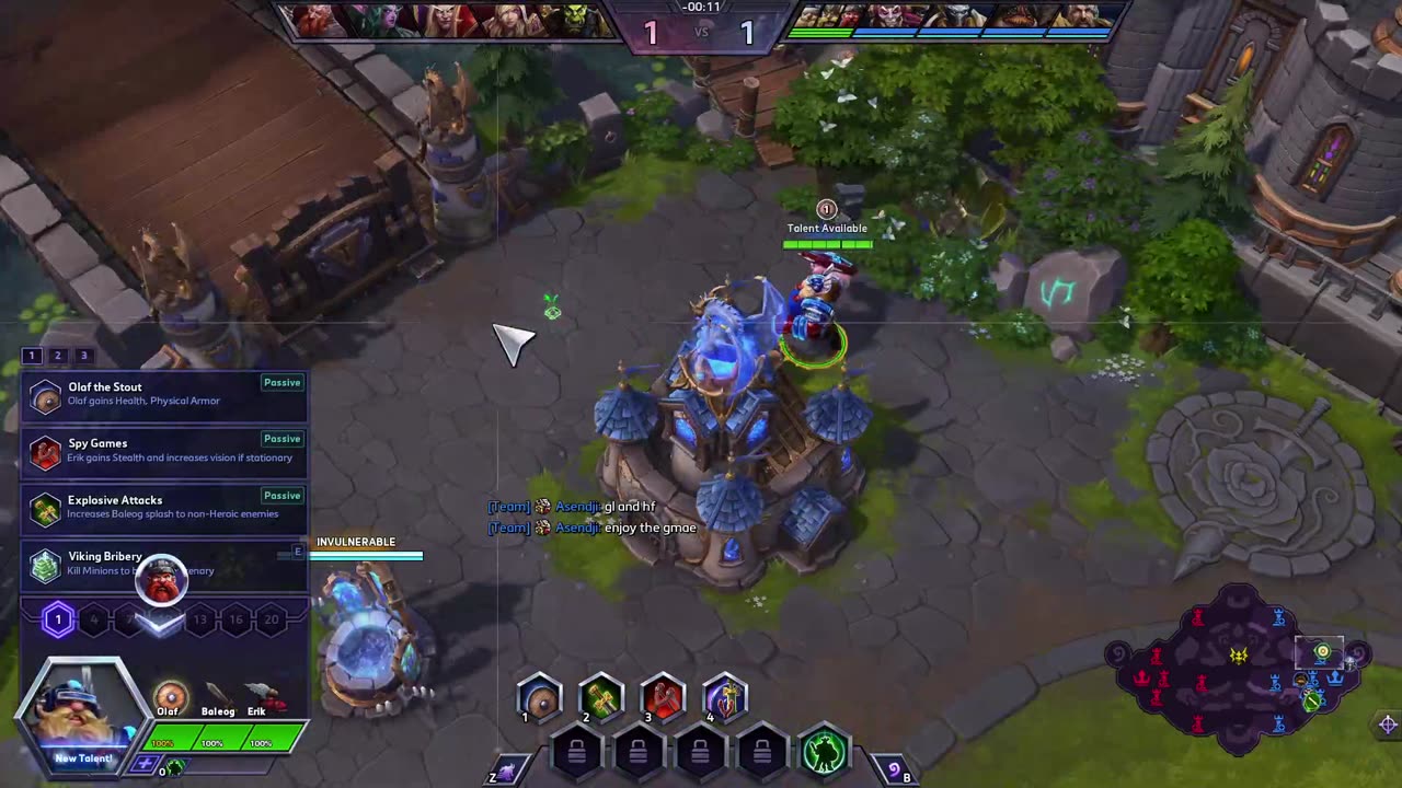 HotS - the Lost Vikings plays - Quick Match - finally, a stomp | Dragonknight Temple