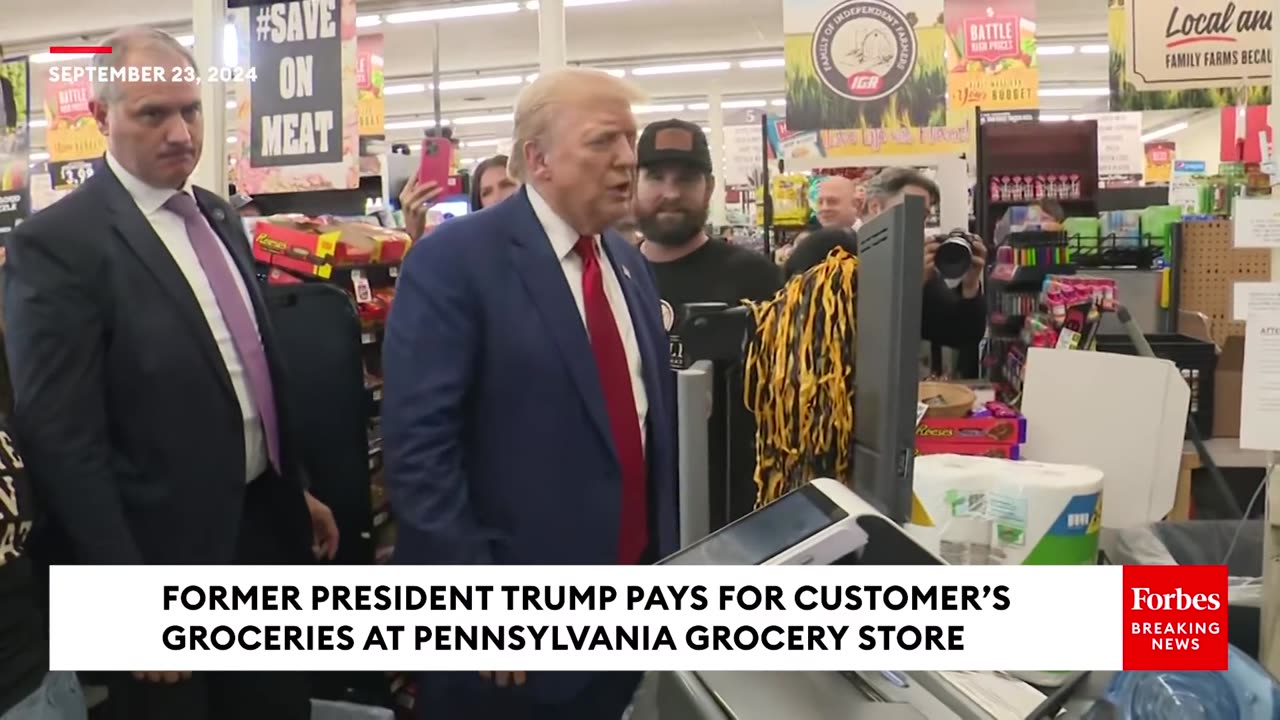 Trump Surprises Pennsylvania Mom Of 3 At The Grocery Store