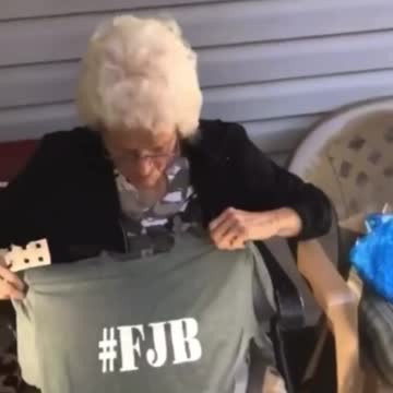 "F*ck Joe Biden" shirt..."that's what I said f*ck him"