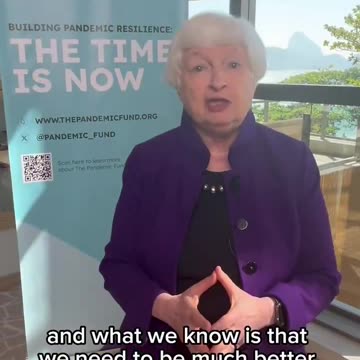 JANET YELLEN STA ORGANIZZANDO LA PROSSIMA PANDEMIA