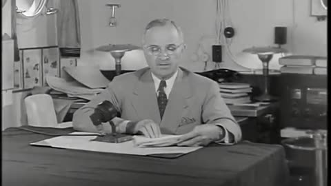 VT2008-9-2 President Truman Announces Bombing of Hiroshima 480p