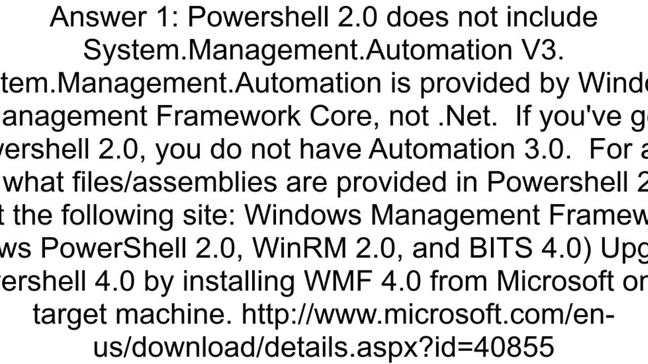 Could not load file or assembly 39SystemManagementAutomation Version3000