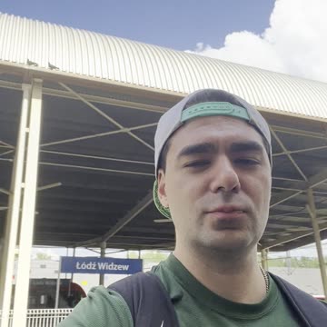 At The Train Station In Lodz, Poland