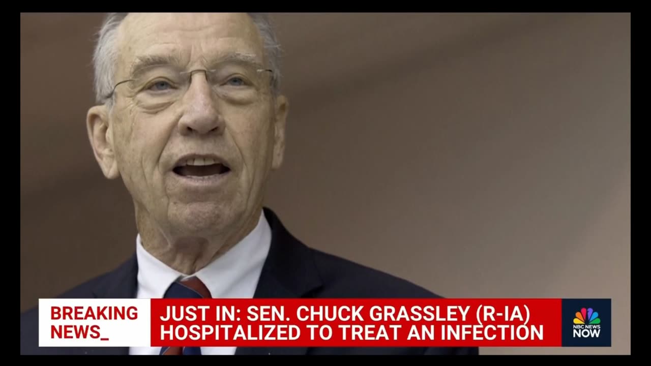 Iowa Sen. Chuck Grassley hospitalized for infection