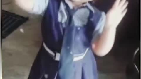 Cute baby girl dance