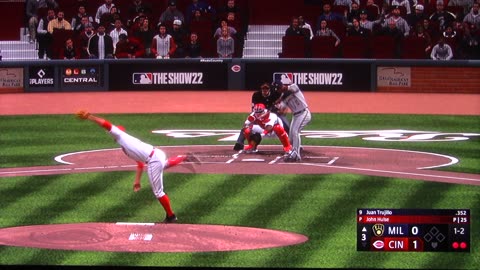 MLB The Show: Cincinnati Reds vs Milwaukee Brewers (S5 G35 Perfect Game)