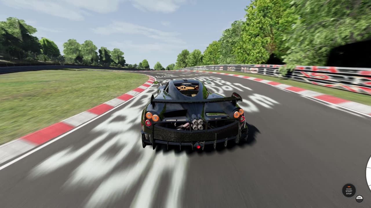 Pagani Huayra vs Nordschleife | BeamNG.Drive