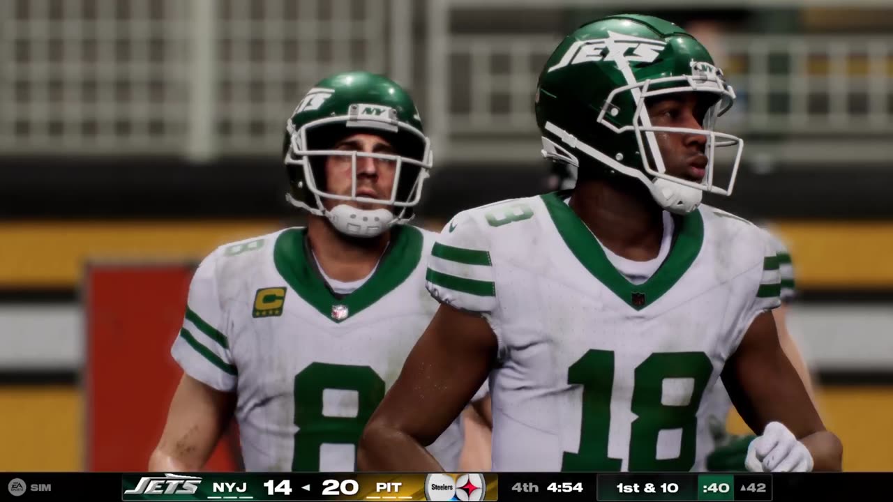 Week 7 Sunday Night Football - Jets @ Steelers - Madden 25 Gameplay