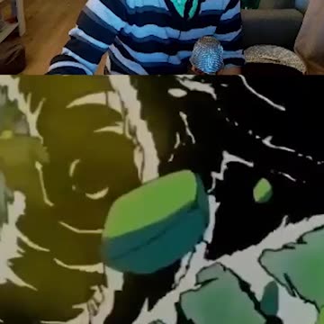 Hiei uses dark dragon wave against sensui!