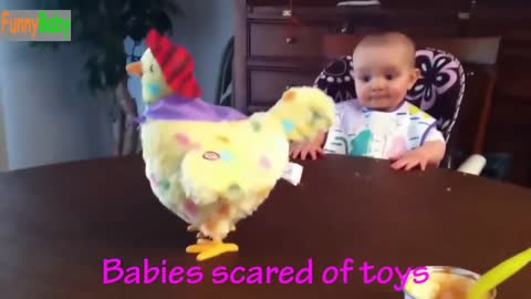 Baby Scared of Toy