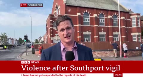 UK police officers injured in Southport riot after three girls killed in knife attack
