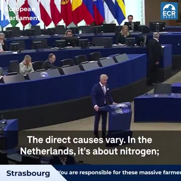Dutch MP Rob Roos stands up for farmers in the EU Parliament:
