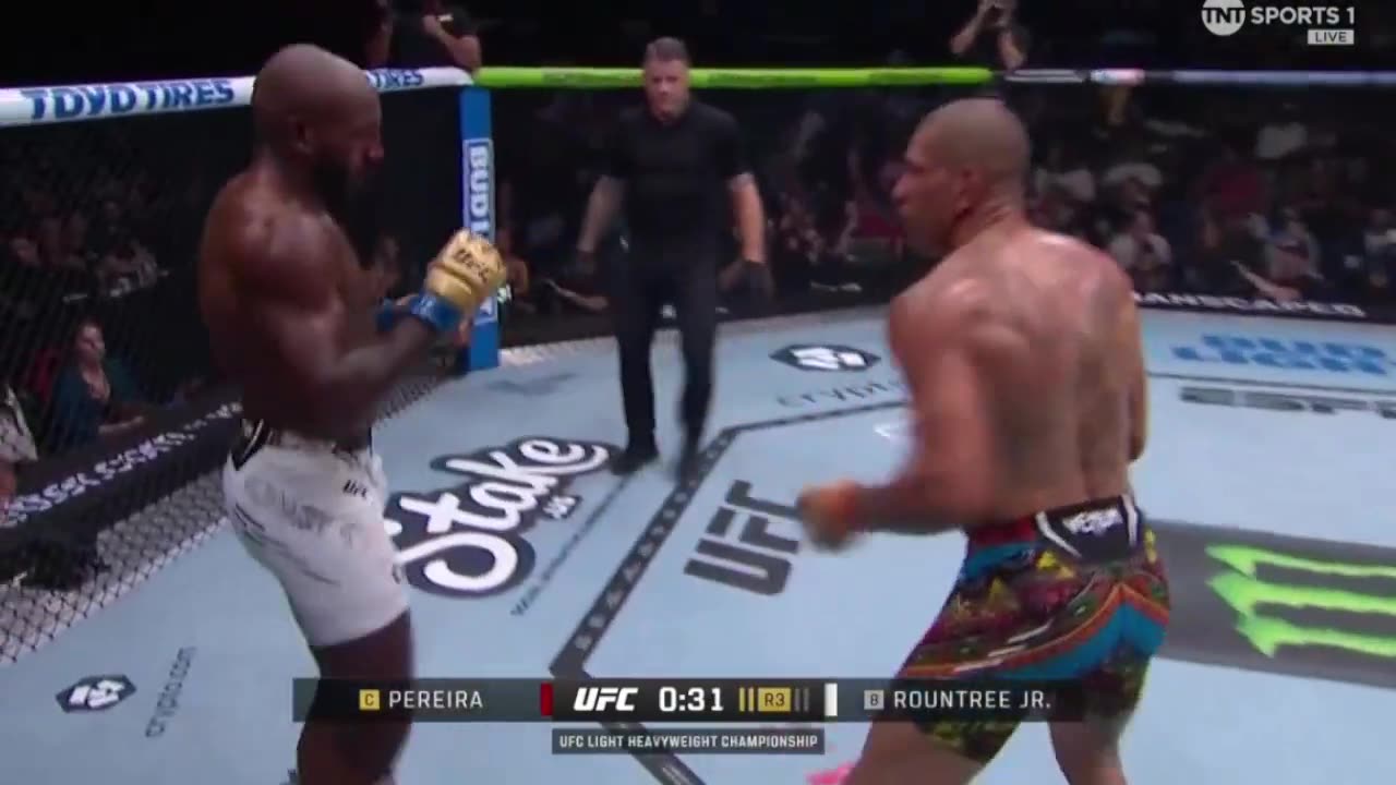 UFC 307 - Alex Pereira knockout vs. Khalil Rountree Full Fight Highlights HD