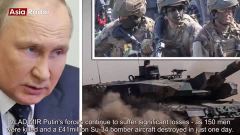 Ukraine LIVE: Putin disaster as fighter jet destroyed and 150 troops killed in brutal day - lat...