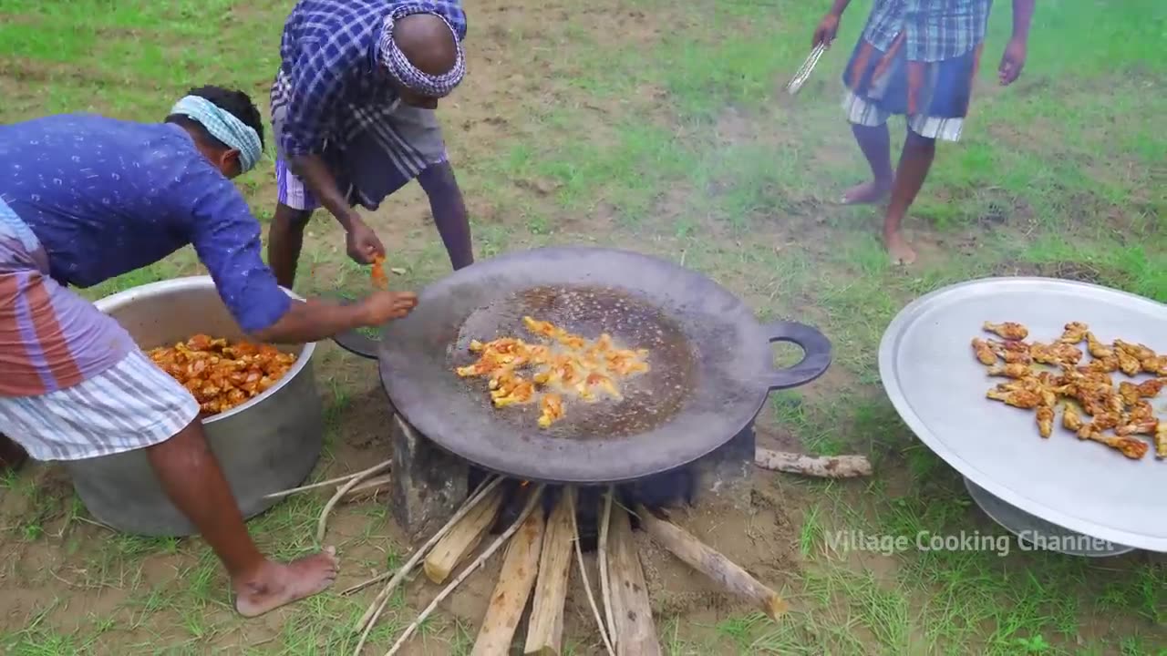 500 CHICKEN LEGS COOKING & EATING - Crispy Fried Chicken legs - Chicken Peri Peri - Chicken Recipe