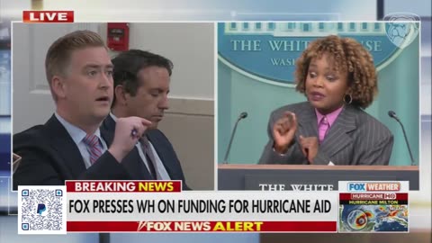 KJP Can't Handle Peter Doocy's Questions on FEMA Aid