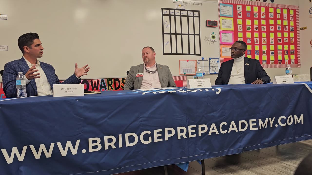 Travis Keyes & Marcus Wright at Florida Charter School Alliance Meet the Candidates Forum