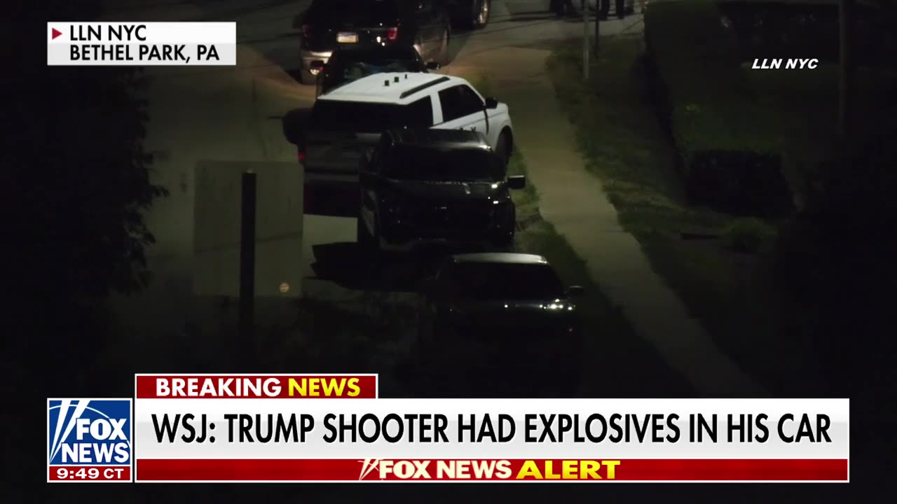 Trump shooter had explosives in car, WSJ says