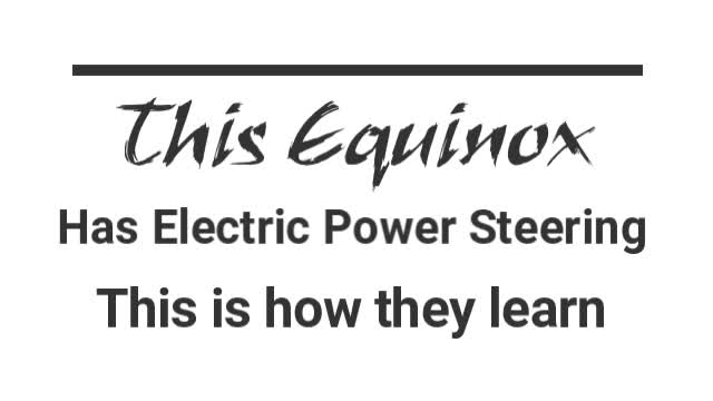 Find the power steering!